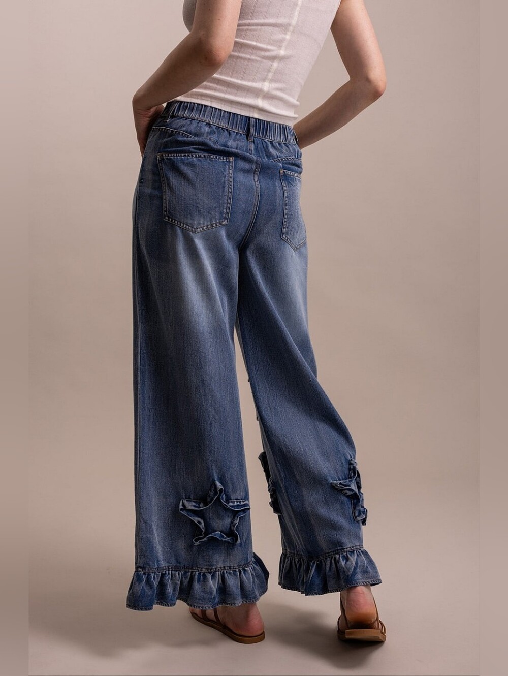 NWT Blue Velvet Large Twinkle & Twirl Star Appliqué Blue Jeans - Picture 5 of 9